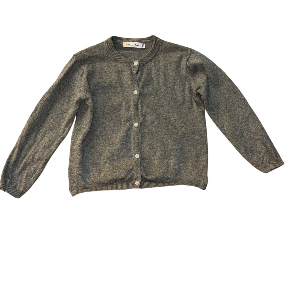 🥮🌺Girls gray cardigan